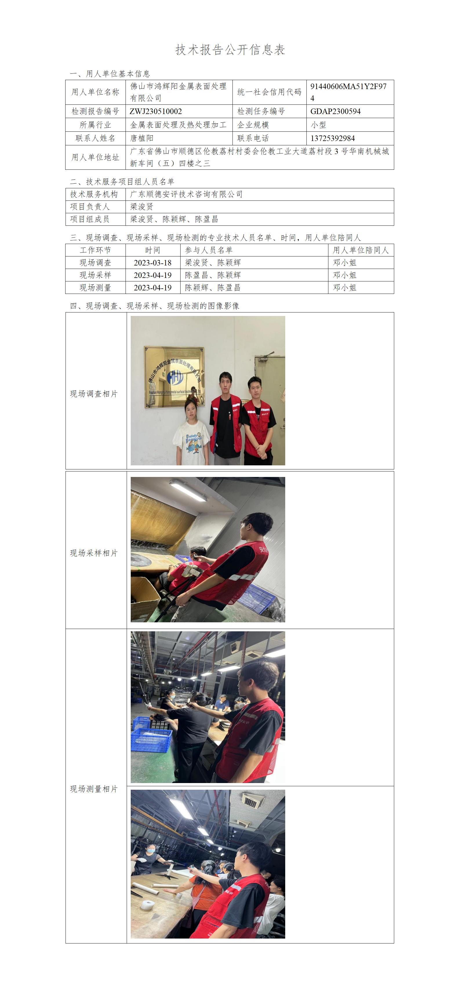 佛山市鸿辉阳金属表面处理有限公司-2023-技术报告公开信息表_01.jpg