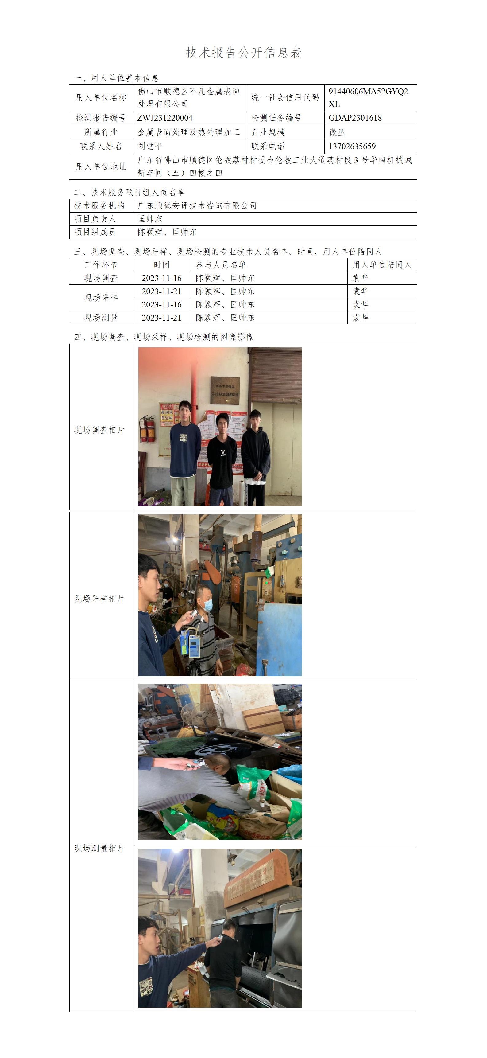 佛山市顺德区不凡金属表面处理有限公司-2023-技术报告公开信息表_01.jpg