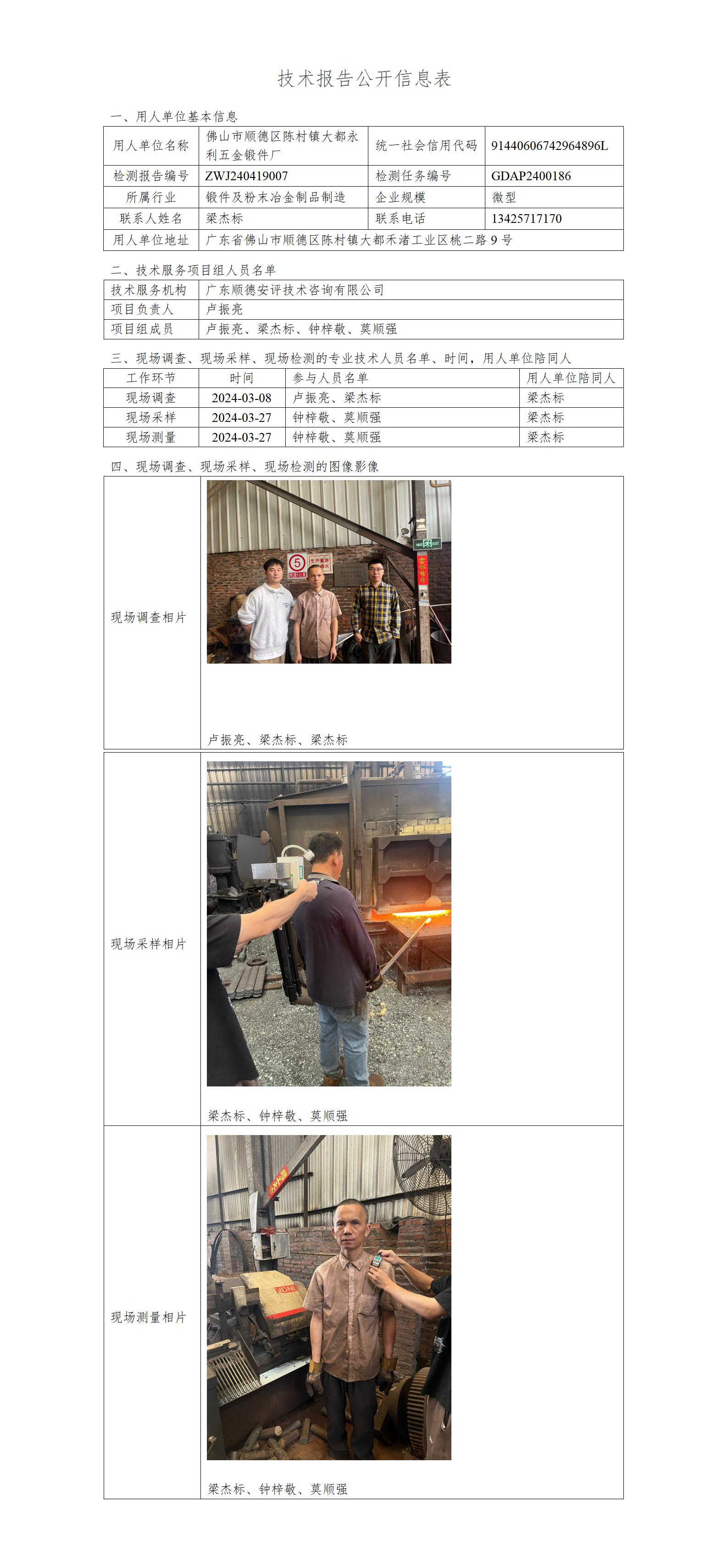 佛山市顺德区陈村镇大都永利五金锻件厂-2024-技术报告公开信息表_01.jpg