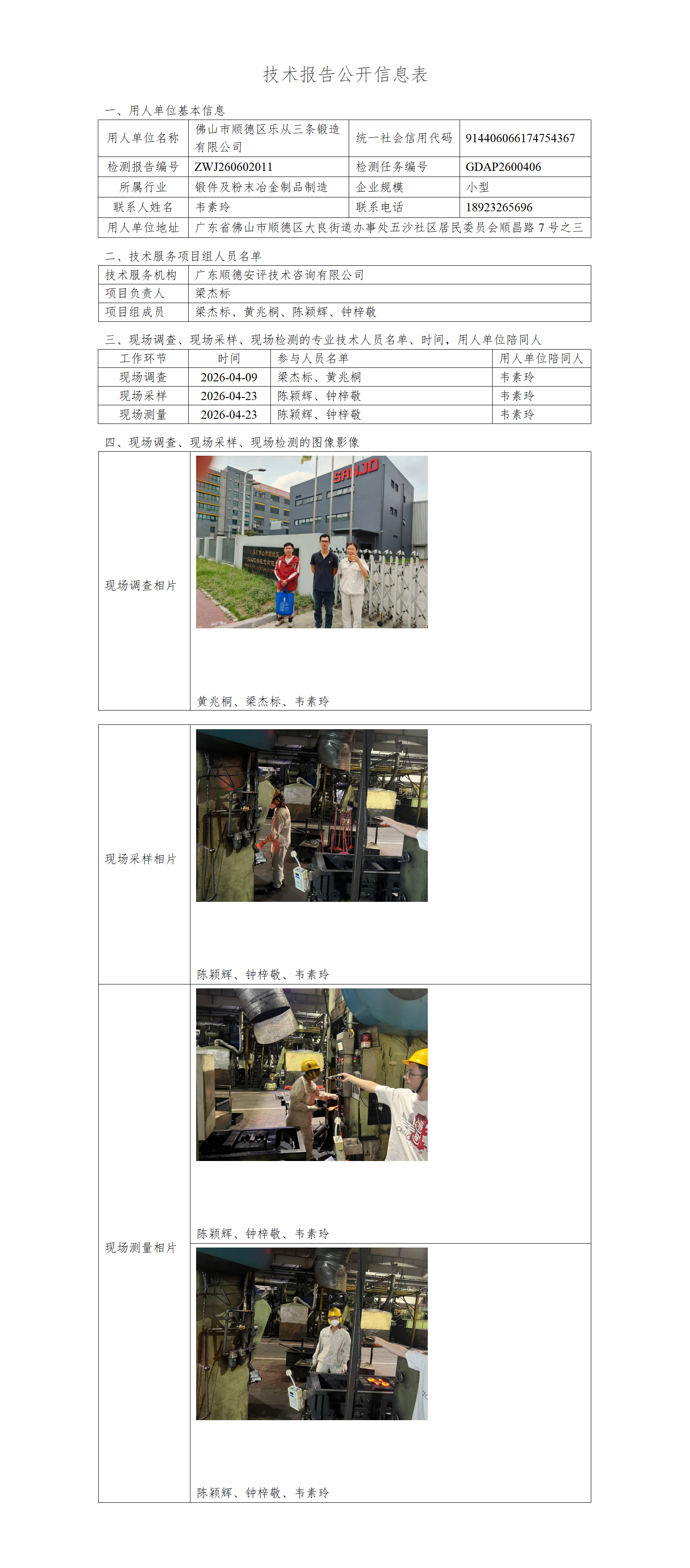 佛山市顺德区乐从三条锻造有限公司-2026-技术报告公开信息表_01.png